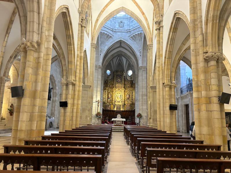 Inside Santander Cathedral
