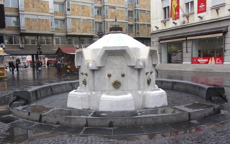 Drinking fountain central Belgrade